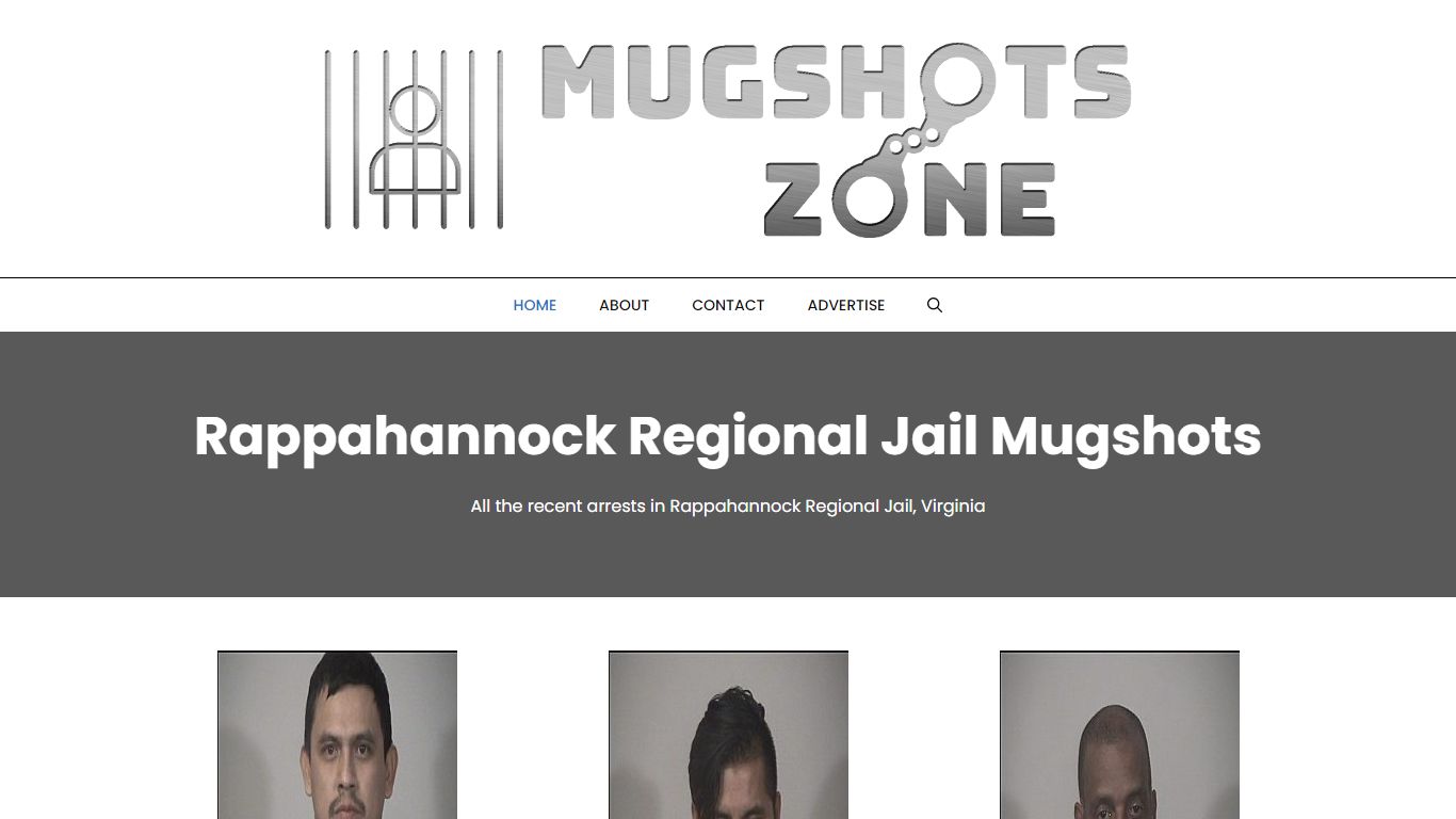 Rappahannock Regional Jail Mugshots Zone